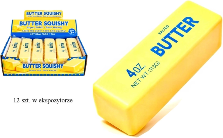 Antistress-squishy smør (gul)