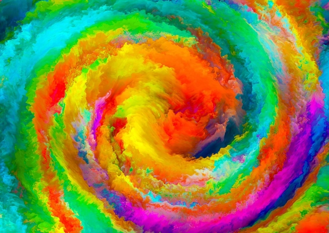 Enjoy puslespil farverig spiral 1000 brikker