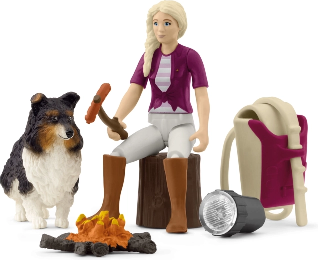 Schleich Pocket Set: Sofies lejrtur med bålhygge