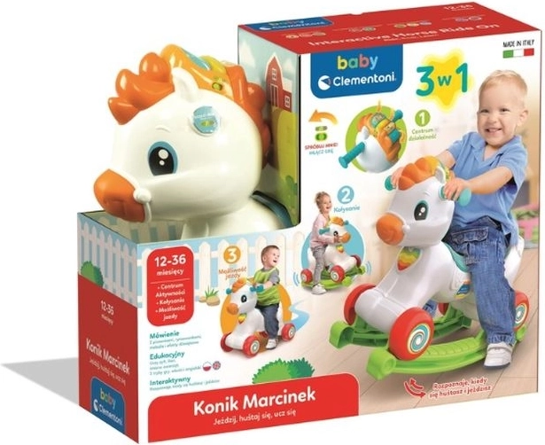 Interaktiv gyngehest Marcinek 3-i-1 CLE BABY