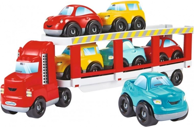 Abrick transporter med 6 småbiler