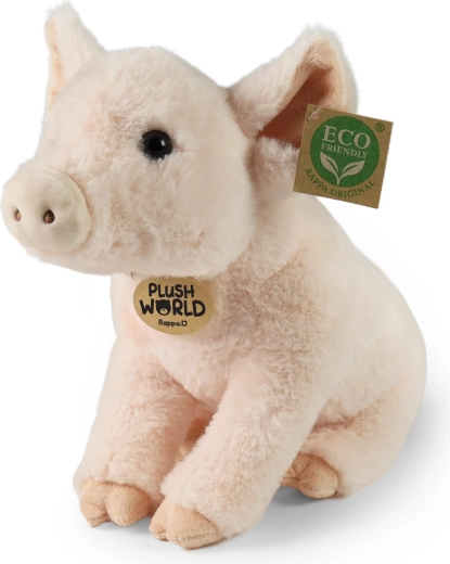 Rappa plysbamse gris 28 cm eco friendly Plush World