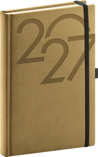 Notique Ajax dagbog 2027 guld 15 × 21 cm