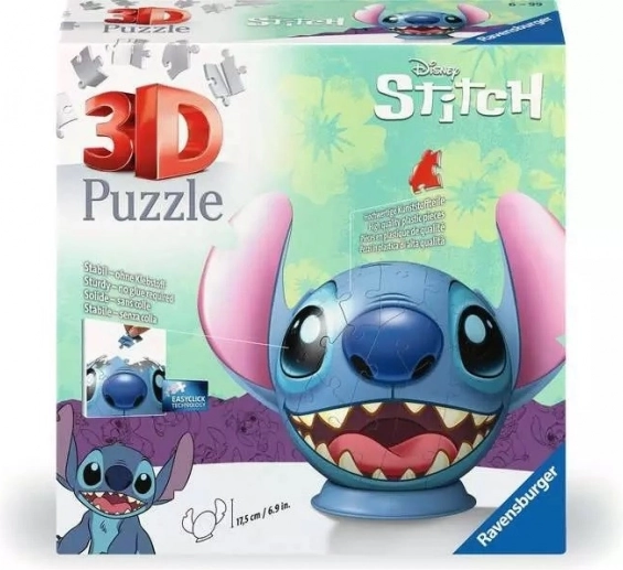 Ravensburger 3D Puzzleball Stitch med ører