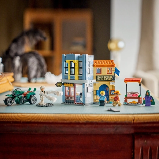 4 minifigurer og kaptajn Smokers motorcykel