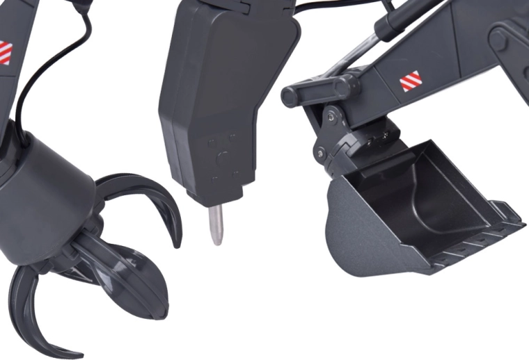 Udskiftelige redskaber 3-i-1 til realistisk leg