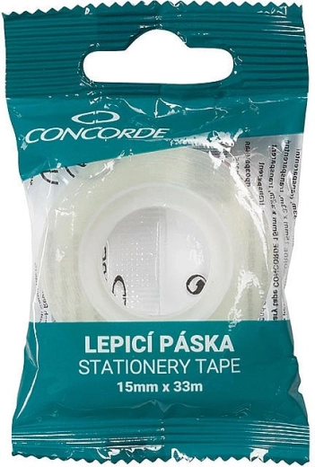 Gennemsigtig klæbetape Concorde 15 mm × 33 m