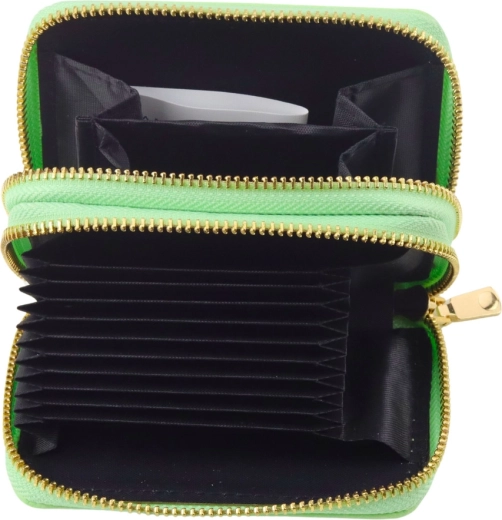 Harmonikainddelte kortholdere