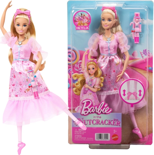 Barbie Nøddeknækkeren – ballerinaen Clara i lyserosa natkjole