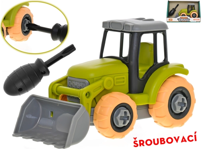 Skruetraktor 14 cm med frihjul