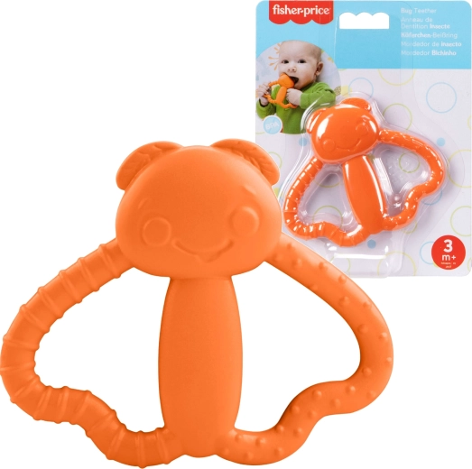 Bidering til baby orange møl FISHER‑PRICE, blød og tekstureret
