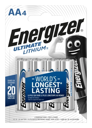 Energizer Ultimate Lithium AA-batterier 1,5 V – 4 stk.