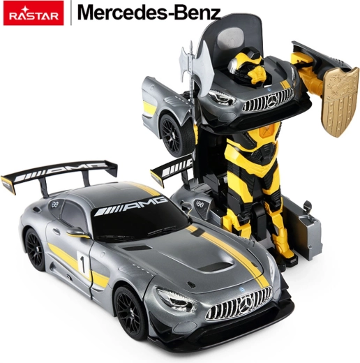 Rastar RC-bil og robot 2-i-1 Mercedes‑AMG GT3 1:14 grå
