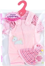 Dukketøj til 40–45 cm – kjole af polyester