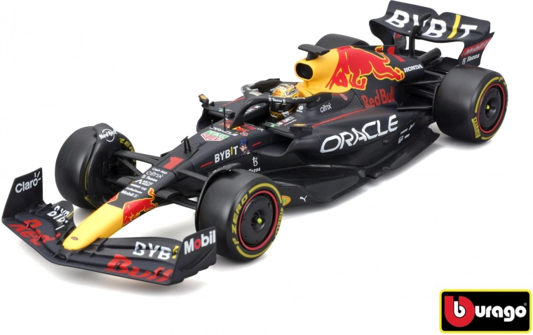 Metalmodel F1 ORACLE RED BULL RACING RB18 1:24 med kører Max Verstappen
