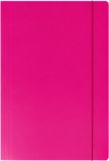 Kartonmappe med elastik A4+ pink 300 g/m² - 1 stk.