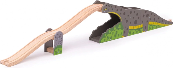Dinosaurbro Bigjigs Rail til trætogbaner