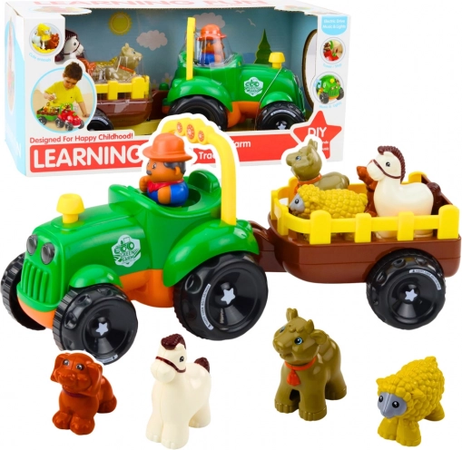 Interaktiv traktor med dyr