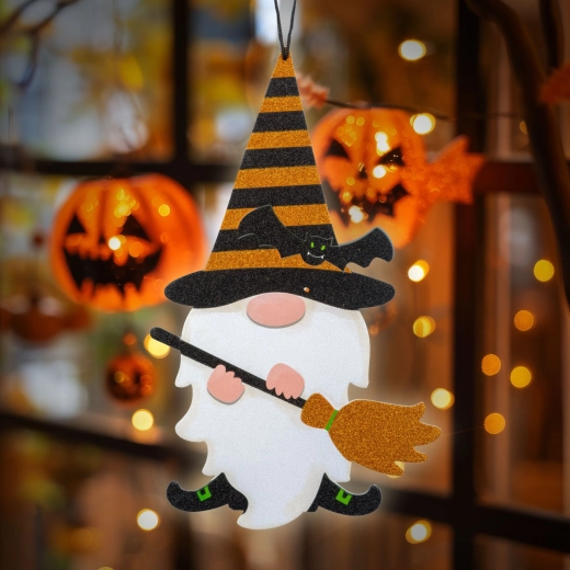 Hængende Halloween-dekoration med skum-nisse 44 × 26 cm