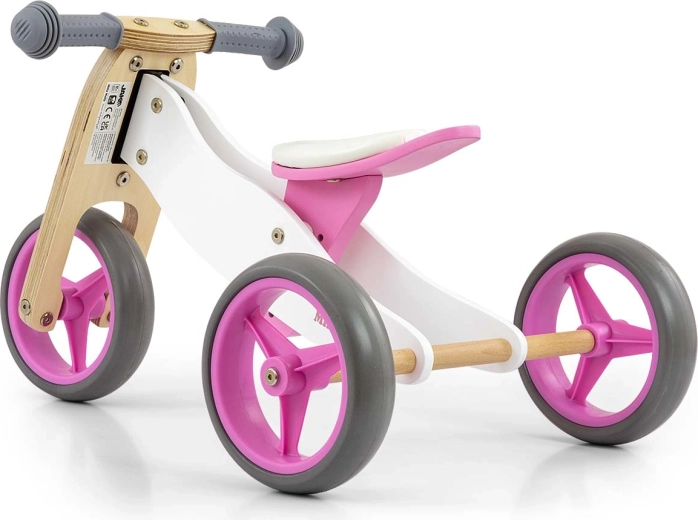 2i1: stabil trehjulet cykel og tohjulet løbecykel