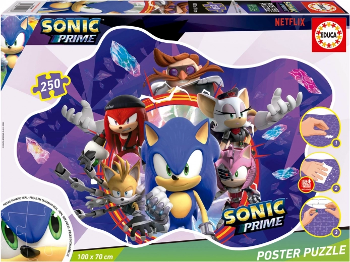 Plakatpuslespil Sonic Prime 250 brikker
