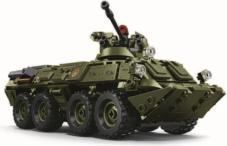 Militærbyggesæt Sluban BTR-80AS i skala 1:35