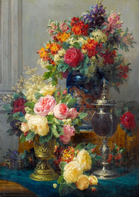 Enjoy Puzzle Forårsblomster med Kalk 1000 Brikker