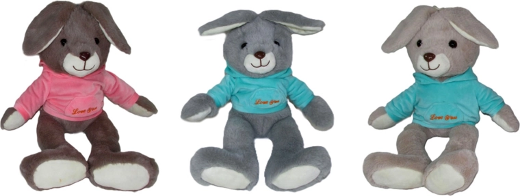 Plysset kanin 20 cm