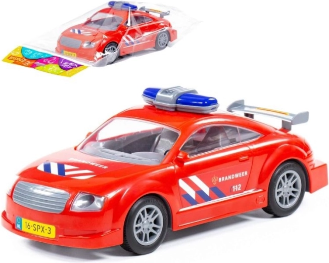 Brandbil med friktionsmotor