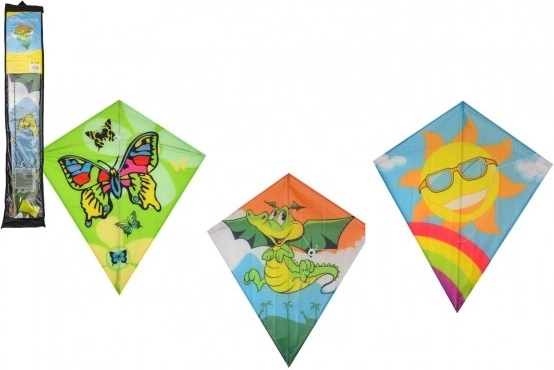 flyvende drage i nylon 60 × 70 cm, 3 motiver