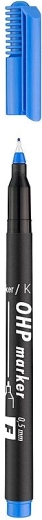 Marker til folier ICO OHP F, blå