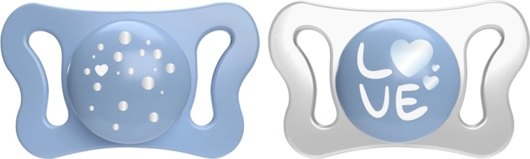 Chicco Physioforma Micro silikonesut 0–2 måneder til drenge, 2 stk.