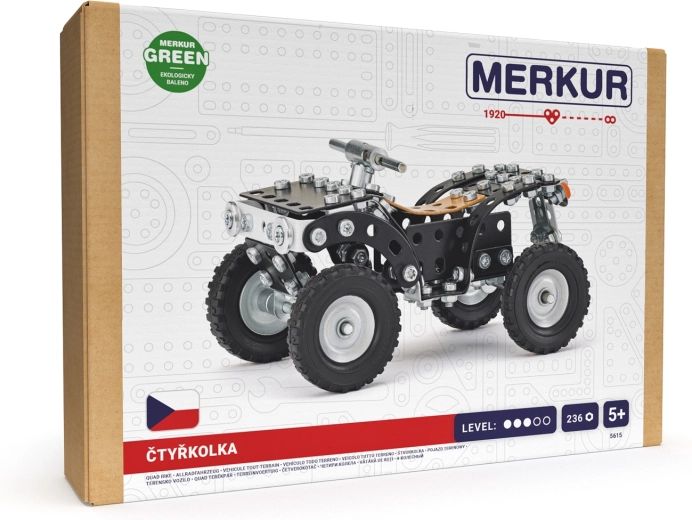 MERKUR Firehjulet ATV – byggesæt med 236 dele
