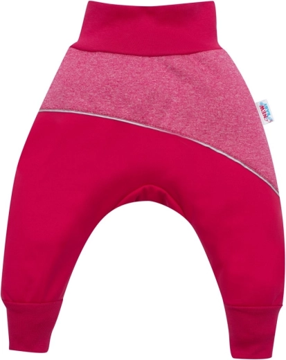 Softshell-babybukser i pink 68 (4-6 måneder)