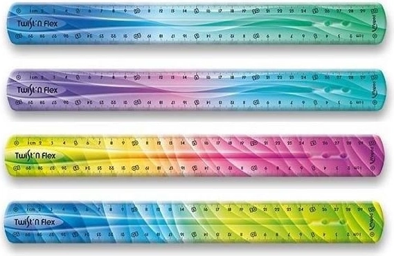 Maped lineal Twist'n Flex regnbue 30 cm