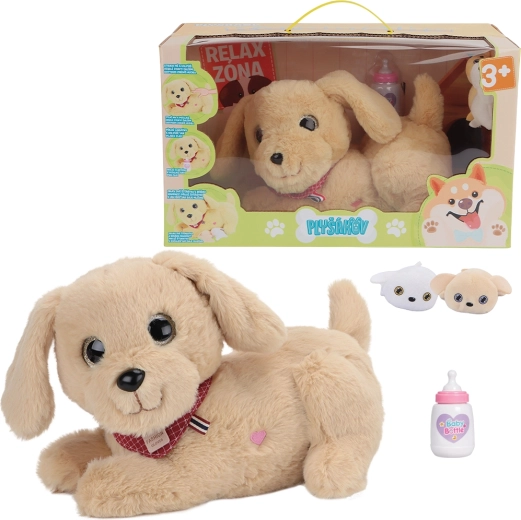 Interaktiv plysbamse-hund Karamelka