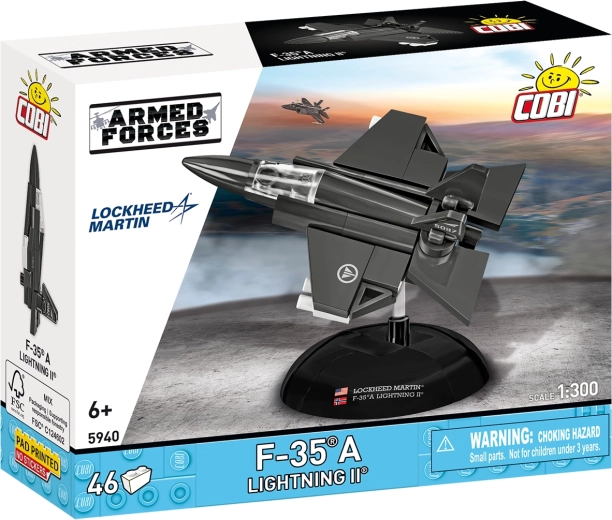 Cobi Armed Forces F-35A Lightning II norske luftvåben 1:300 (46 dele)
