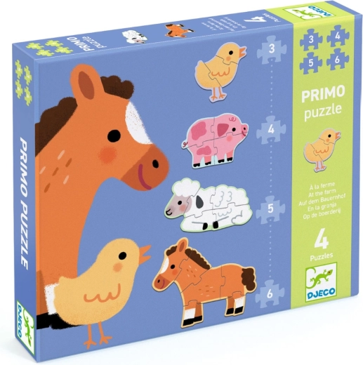 Djeco Puzzle Primo På gården