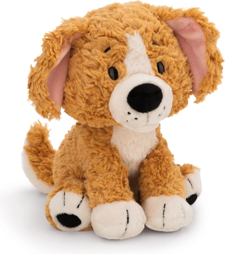 NICI plys brun hund siddende Green 20 cm