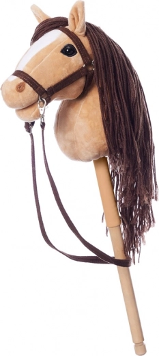 Hobbyhorse på pind HoppiHorse Beige