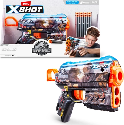 X-SHOT Jurassic World Skins Series 1 vandammunitionspistol (8 stk.)