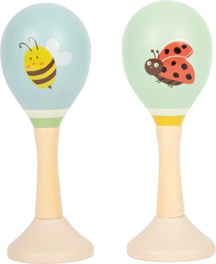 Blid og behagelig raslelyd