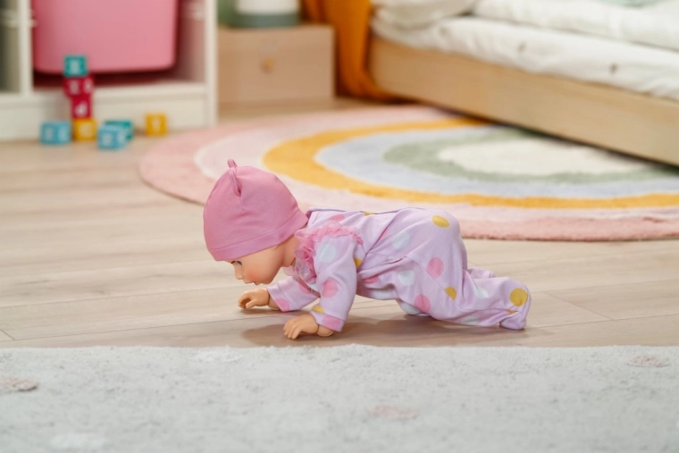 Kan kravle som en rigtig baby