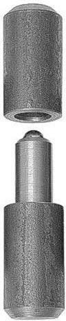 Svejsbar hængsel med kugle 110 × 30 mm