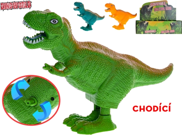 Optrækkelig dinosaur T‑Rex Dinoworld 16 cm