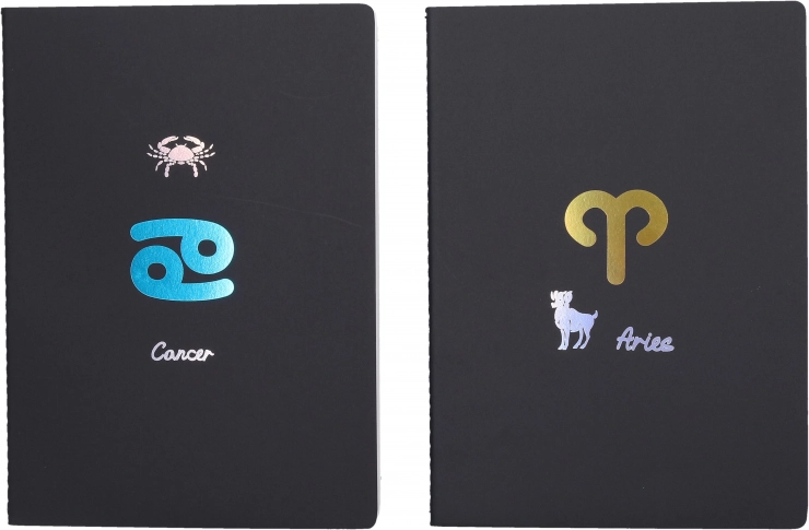 Linet notesbog Zodiac 18,5x25,5 cm