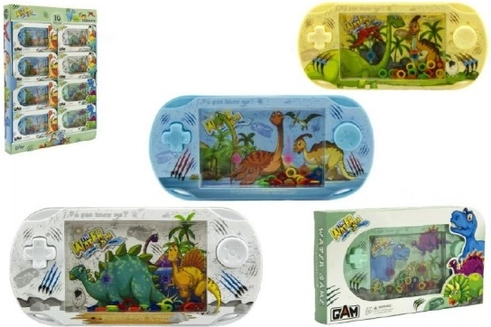 Vandlomme-spil med dinosaurer – plastisk ringspil 18 cm