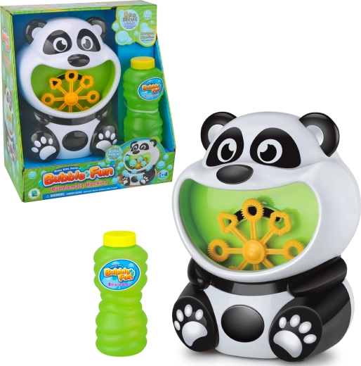 Bubble Fun stor pandaboble-maskine med 236 ml påfyldning
