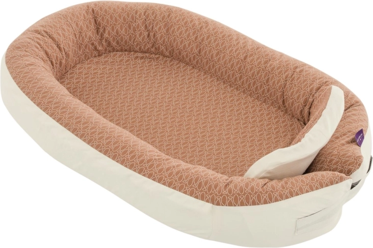 Träumeland babynest Comfort Fische brun