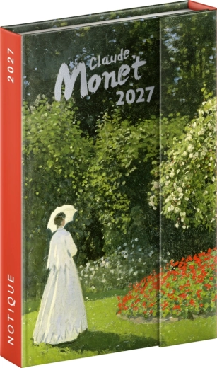 Notique ugentlig magnetisk kalenderbog Claude Monet 2027, 11 × 16 cm